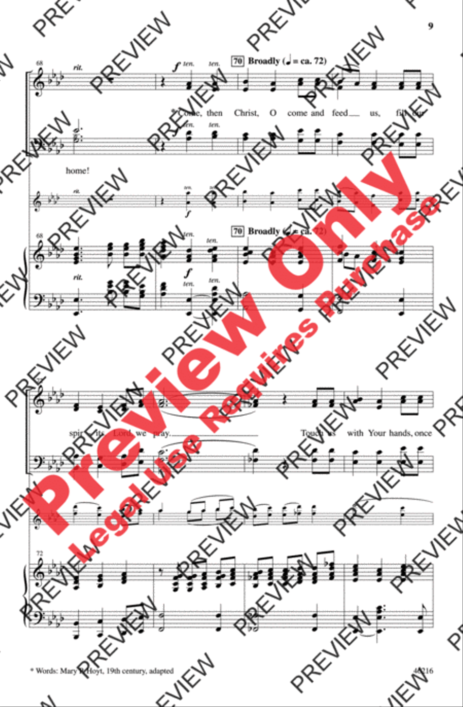 Communion of Grace 4-Part scores gallery preview page 9
