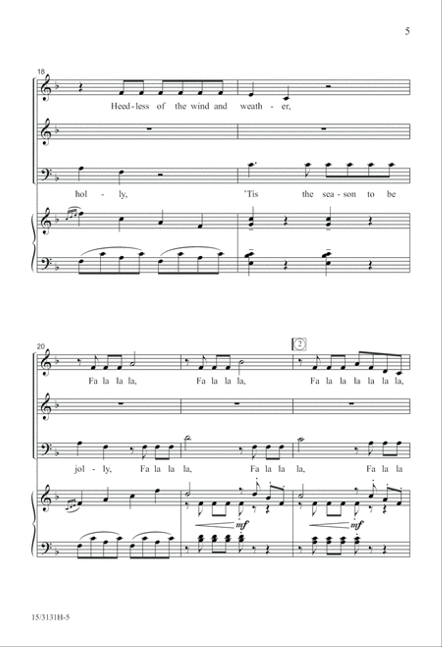 Wolfgang's Christmas Canon 3-Part scores gallery preview page 5