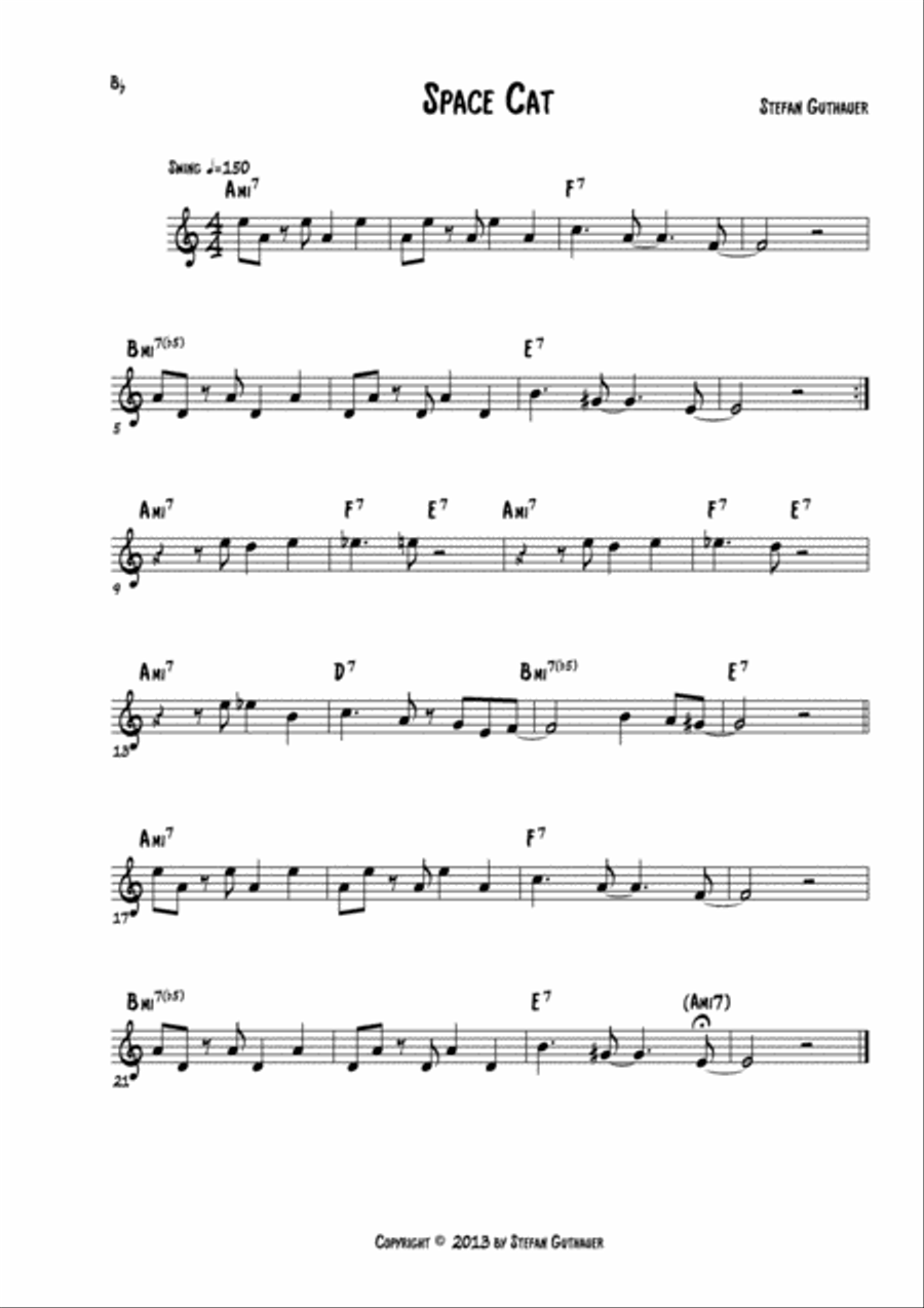 Space Cat Jazz Ensemble scores gallery preview page 2