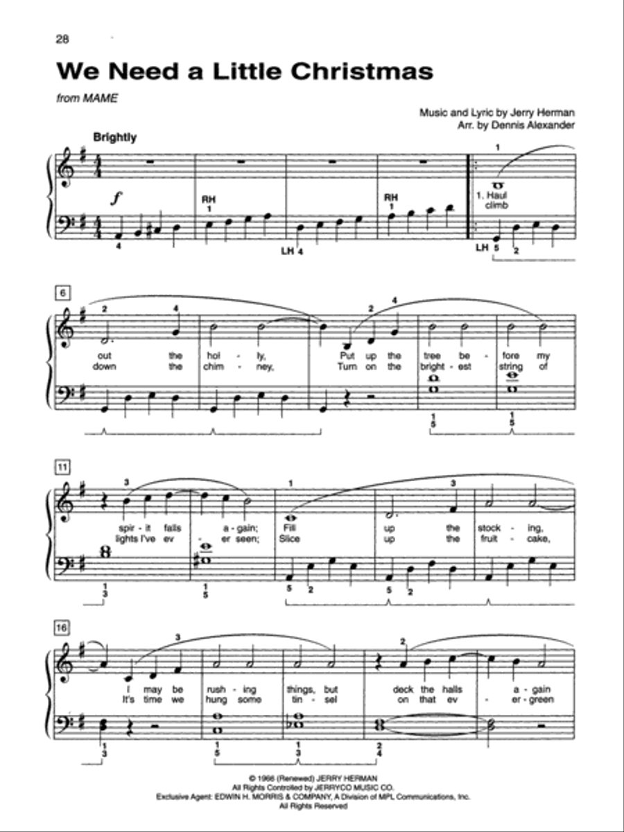 Alfred's Basic Adult Piano Course Christmas Hits, Book 1 Voice scores gallery preview page 5