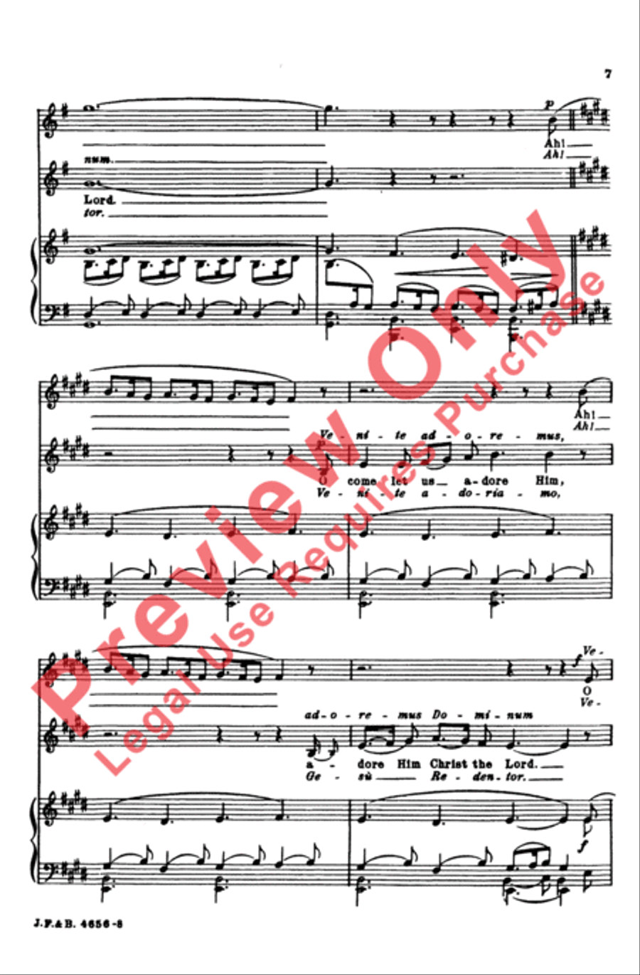 Gesu Bambino (The Infant Jesus) 2-Part scores gallery preview page 8