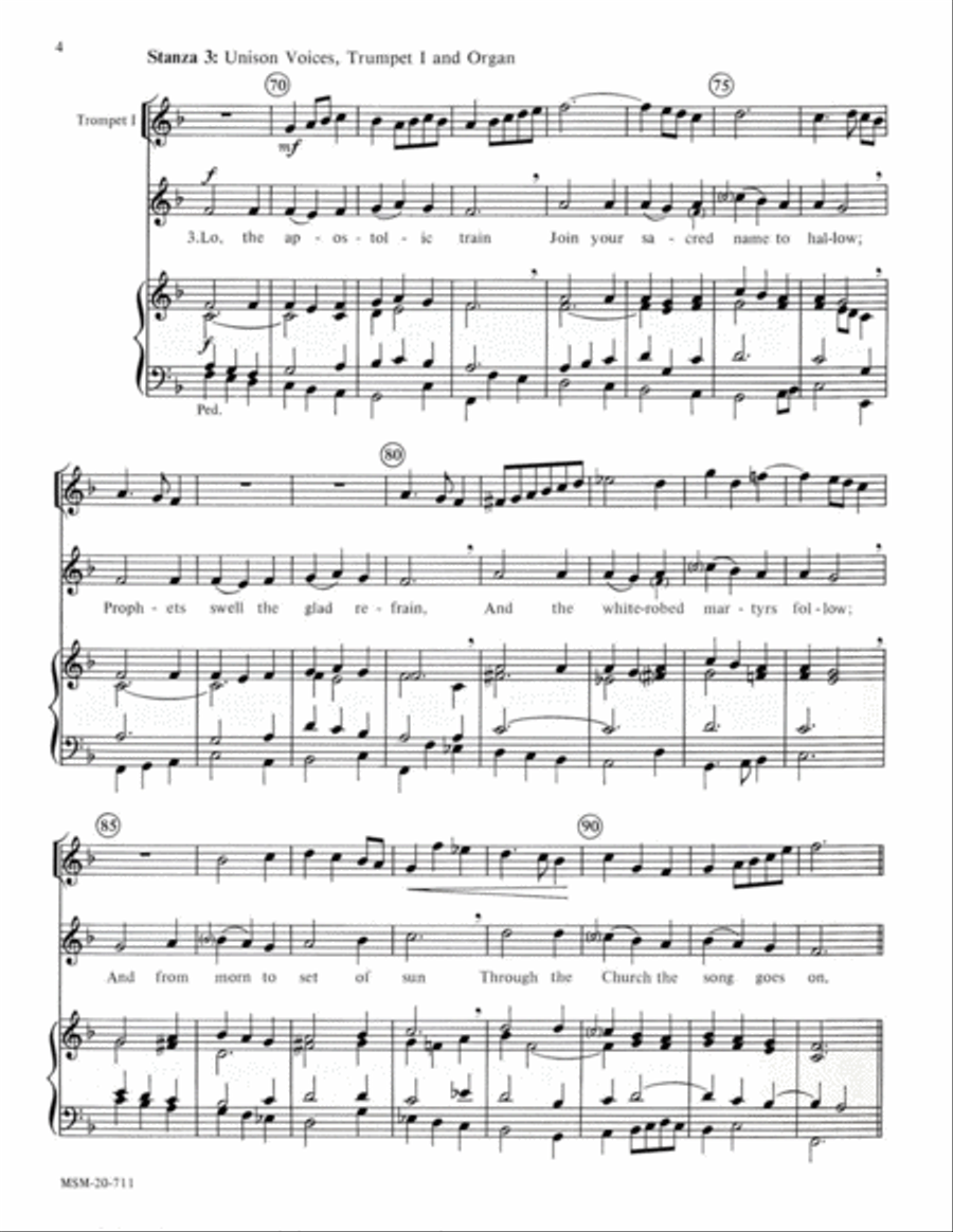 Holy God, We Praise Your Name (Grosser Gott) Choir scores gallery preview page 4