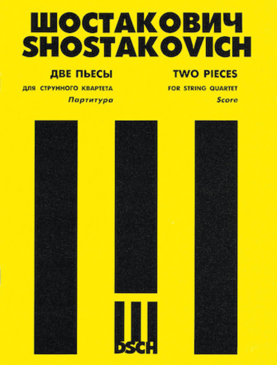 Two (2) Pieces For String Quartet: 1. Elegy, 2. Polka Score String Quartet scores gallery preview page 1