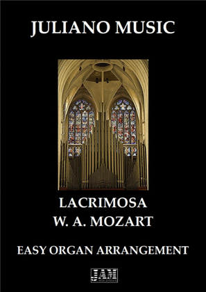 Book cover for LACRIMOSA (EASY ORGAN) - W. A. MOZART