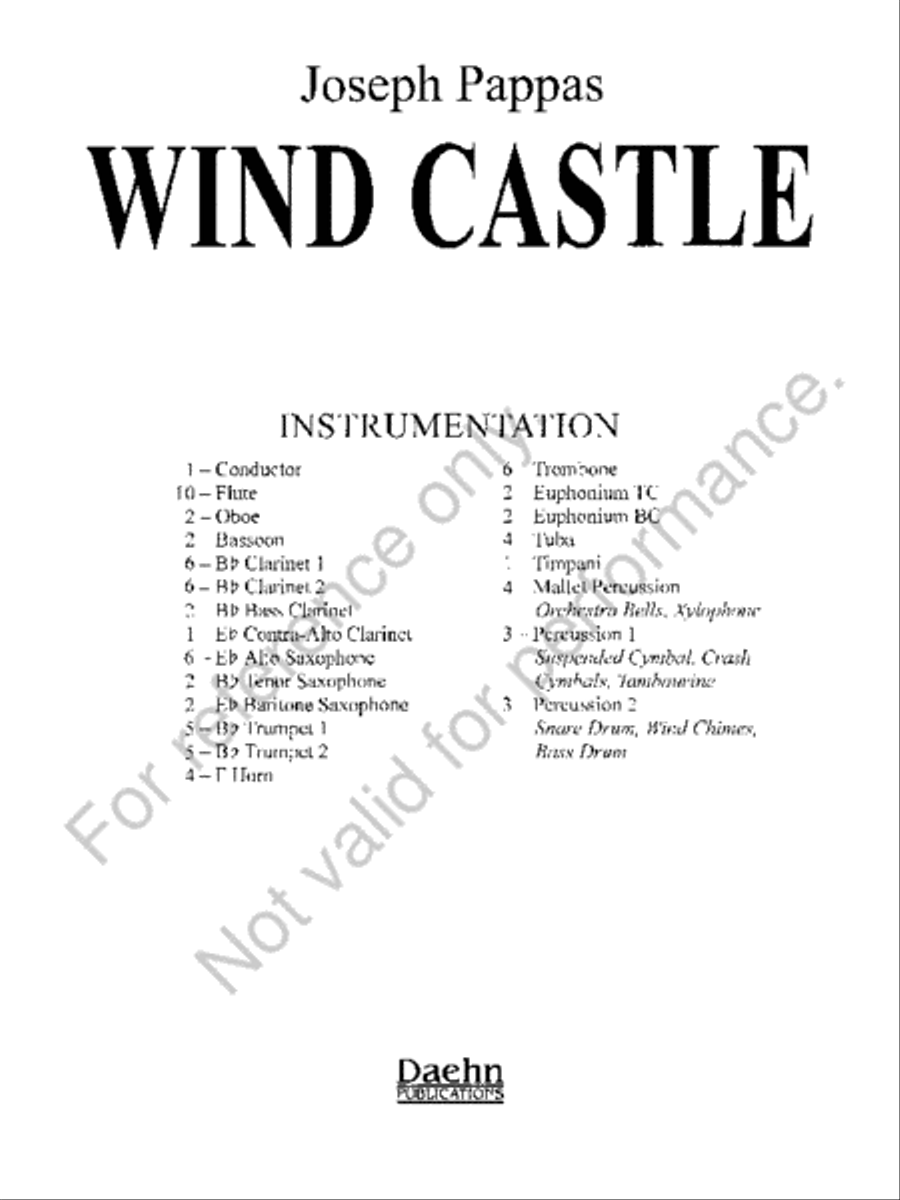 Wind Castle Concert Band - Sheet Music page 2