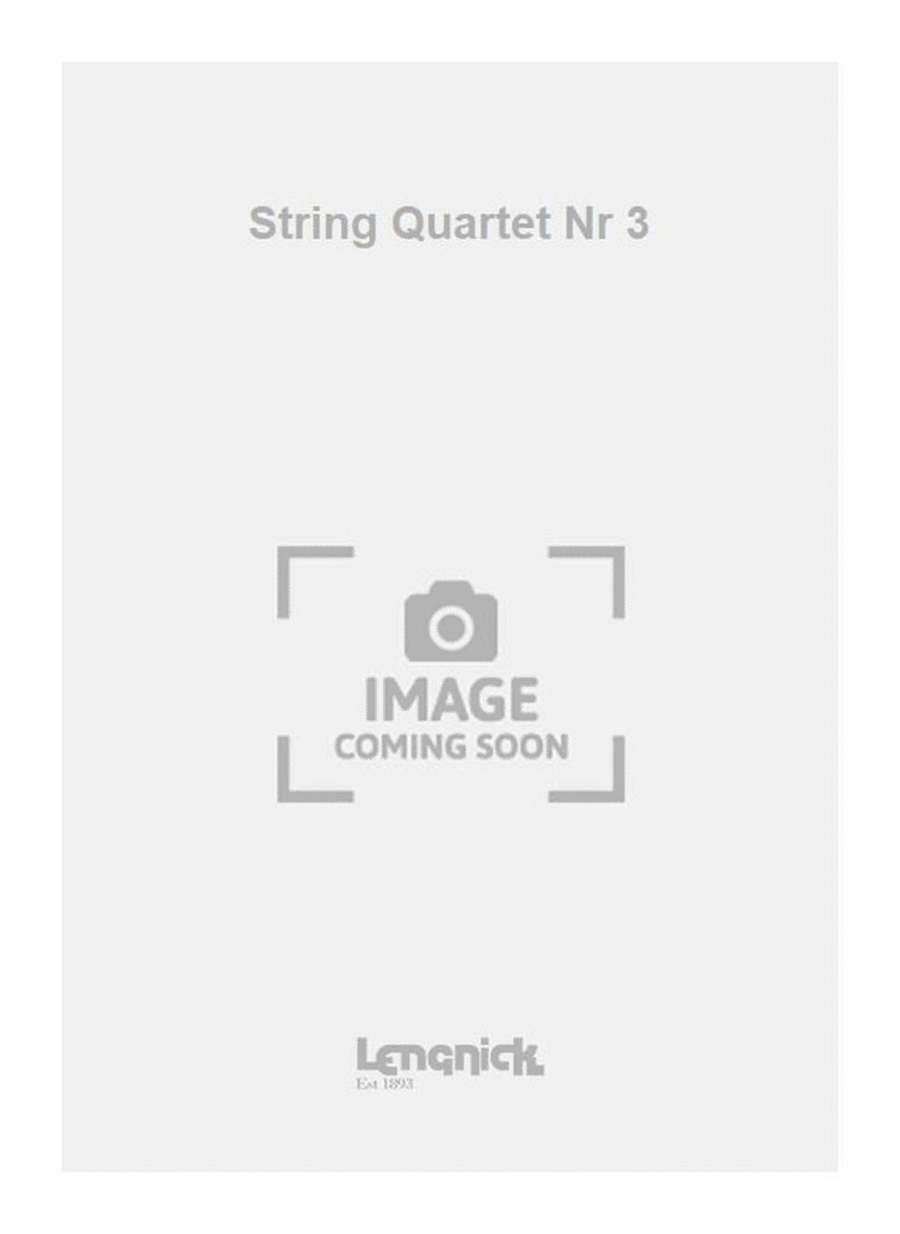 String Quartet Nr 3