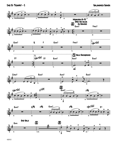 Salamanca Samba - Trumpet 2