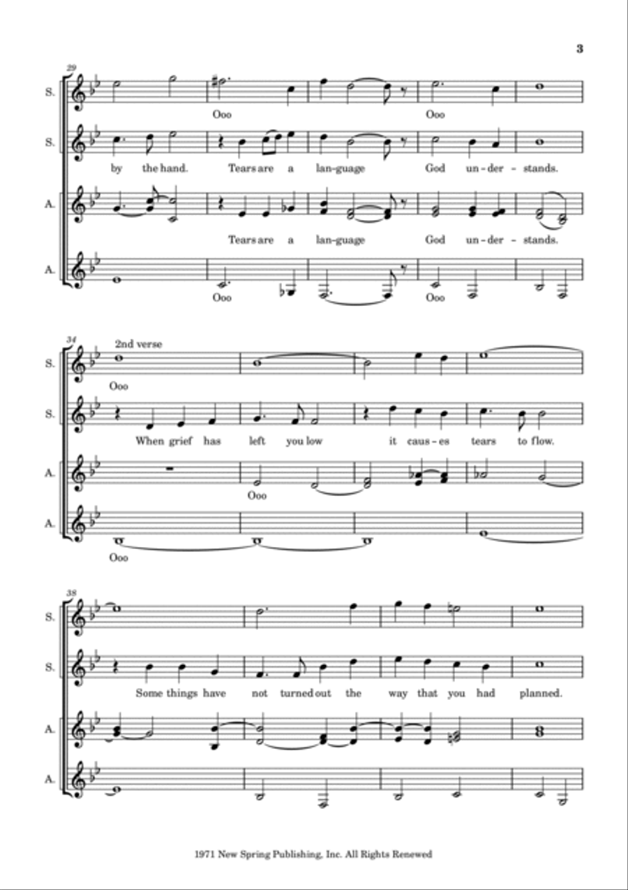 Tears Are A Language SSAA scores gallery preview page 3
