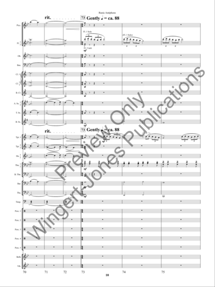 Ancient Apparitions Concert Band scores gallery preview page 13