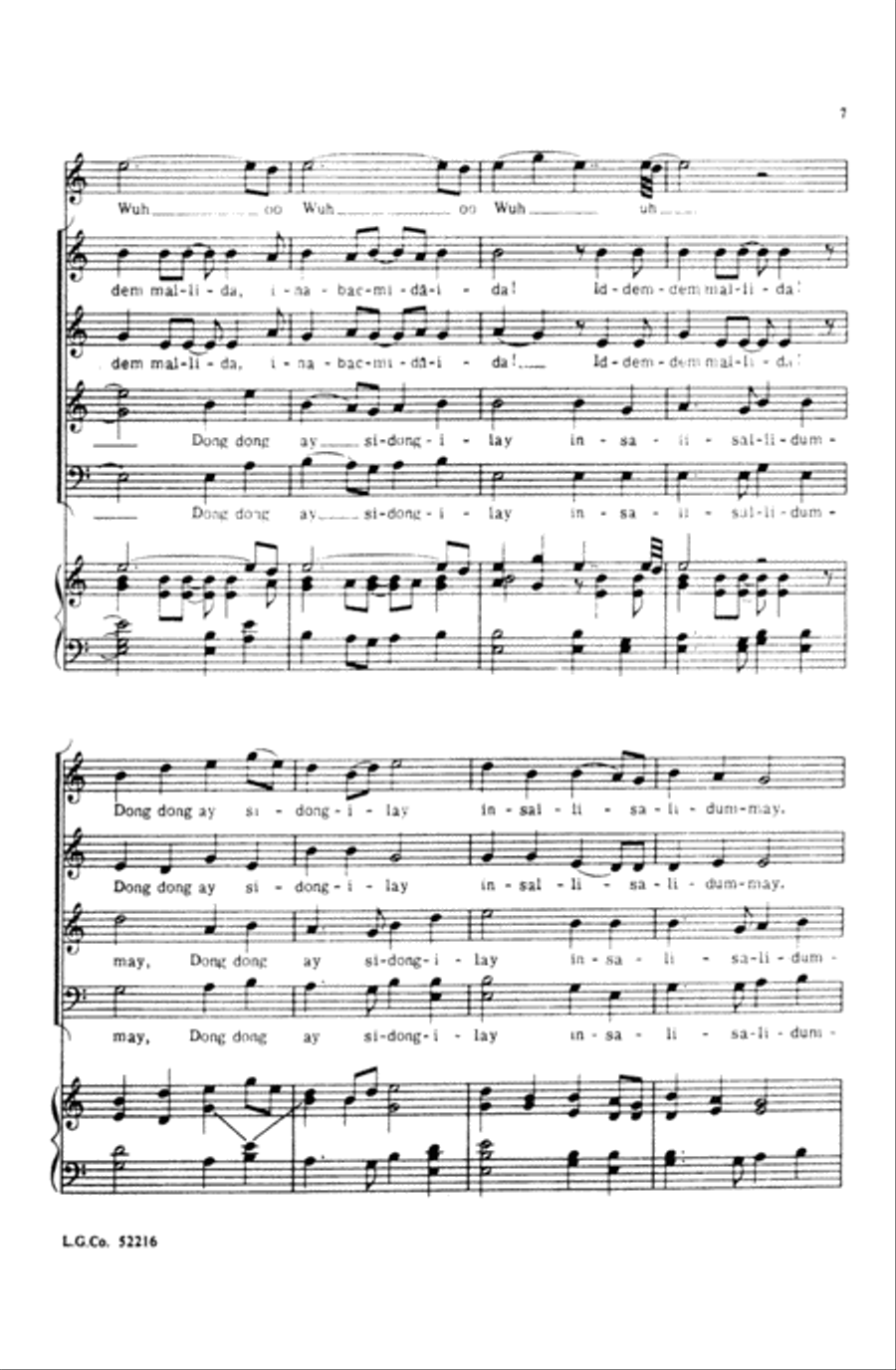 Iddem-dem Mallida Iddem-dem Mallida Choir scores gallery preview page 5