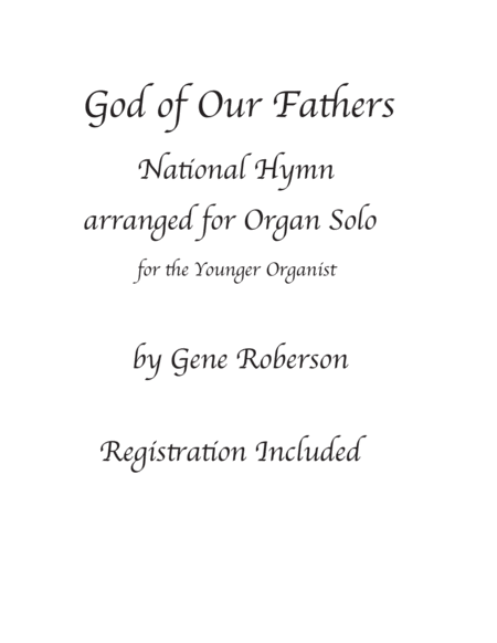 God of Our Fathers Youth Organ Solo image number null