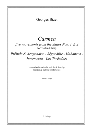 Carmen - five movements from the Suites 1&2 - for violin & harp