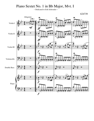 Piano Sextet No. 1 in Bb Major, Mvt. 1