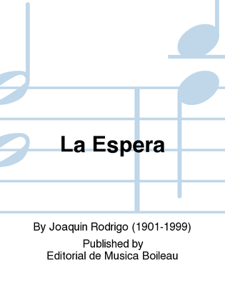 Book cover for La Espera