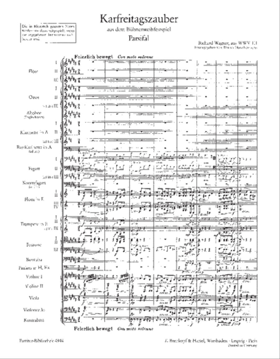Parsifal WWV 111 Parsifal WWV 111 Orchestra scores gallery preview page 2