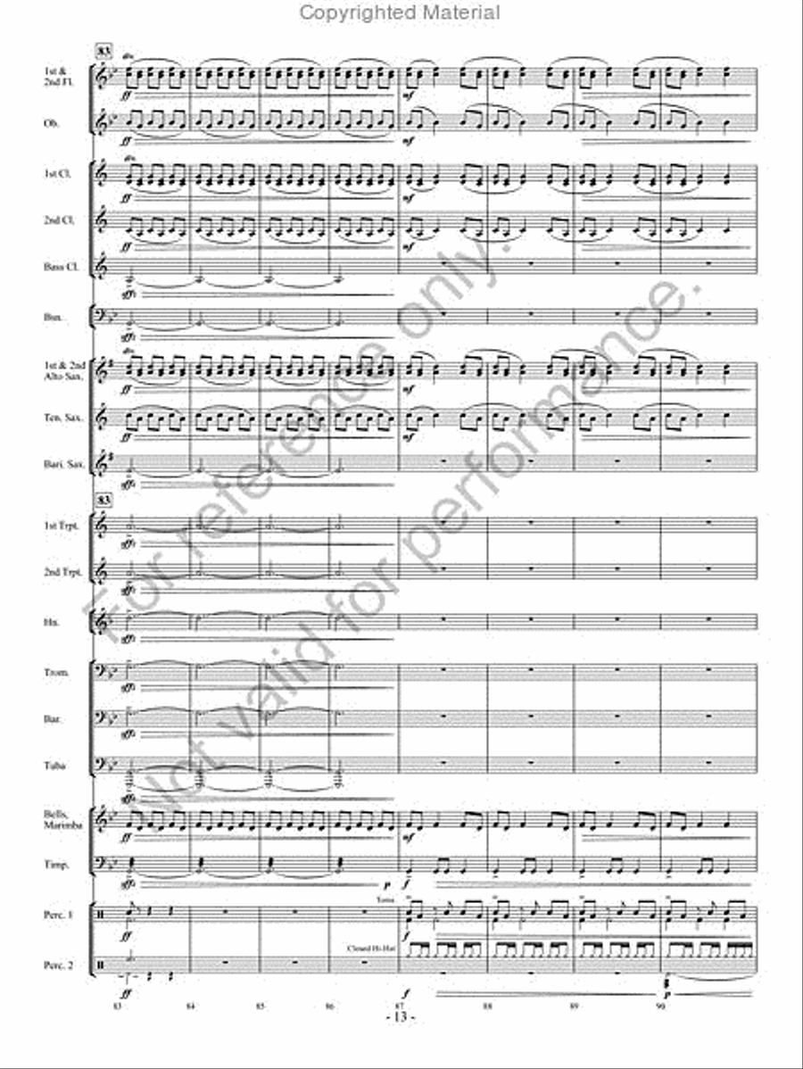 The Phantom Herd Concert Band scores gallery preview page 12
