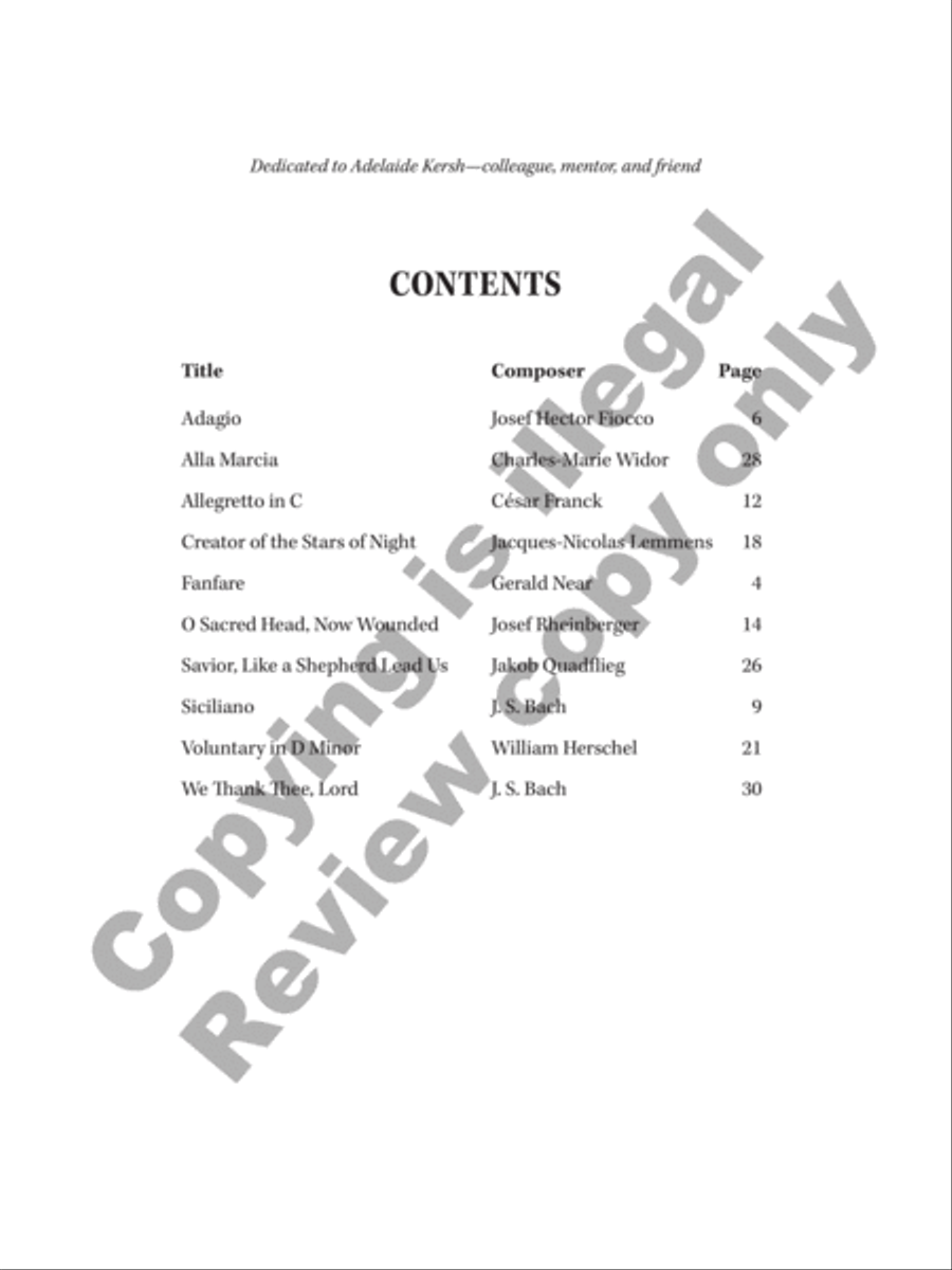 10 Transcriptions & Arrangements for Organ, Volume 2 Organ scores gallery preview page 2