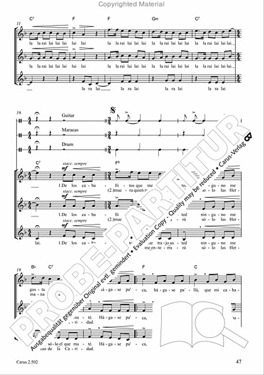 Makumbebe II. Latin American Choral Repertoire. Carmina mundi. Music + CD Choir scores gallery preview page 48