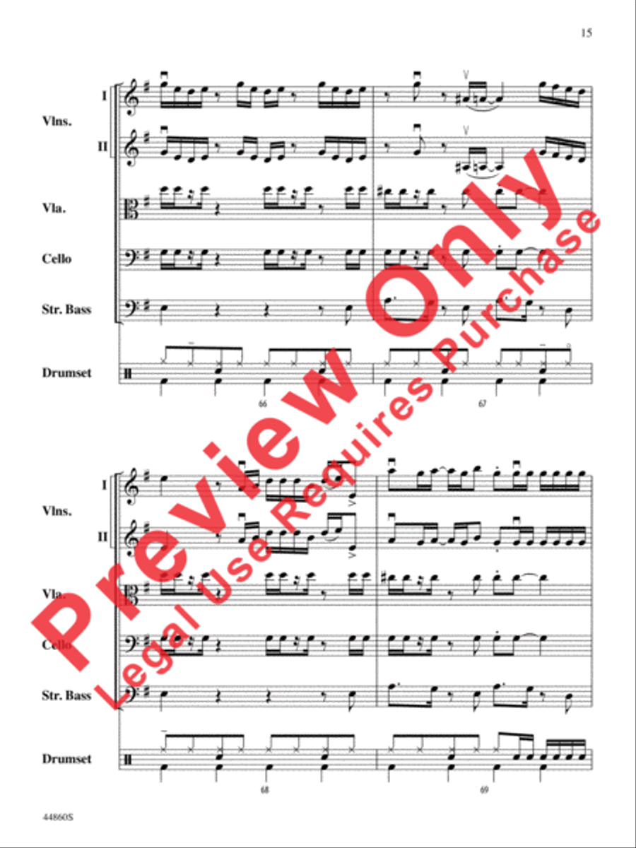 Uptown Funk Uptown Funk String Orchestra scores gallery preview page 16