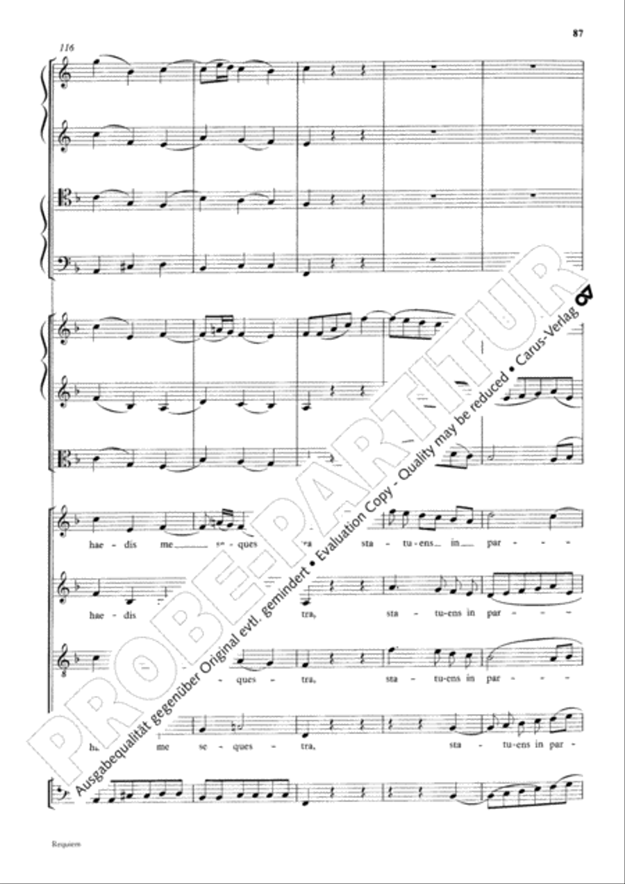 Requiem 4-Part scores gallery preview page 94