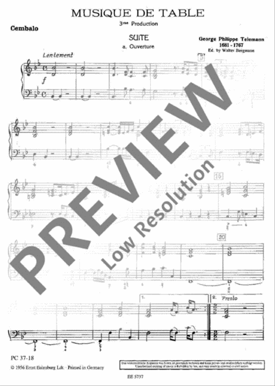 Musique de table Harpsichord scores gallery preview page 2