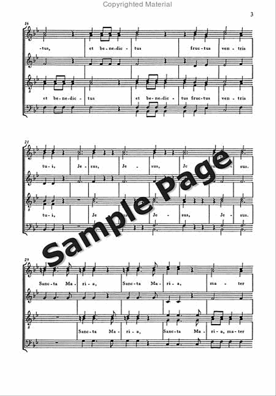 Ave Maria Ssattb Ave Maria Ssattb 4-Part scores gallery preview page 4