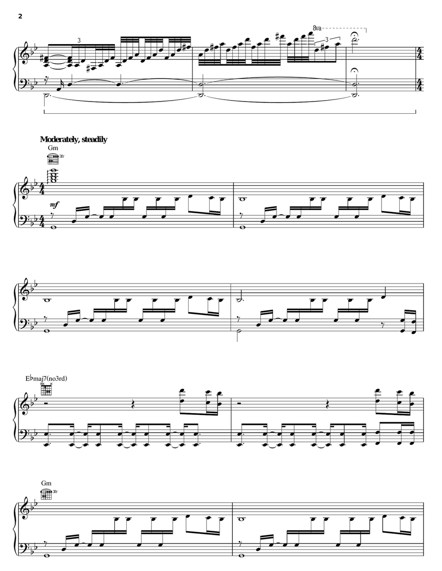 As I Am (Intro) Piano, Vocal, Guitar scores gallery preview page 2