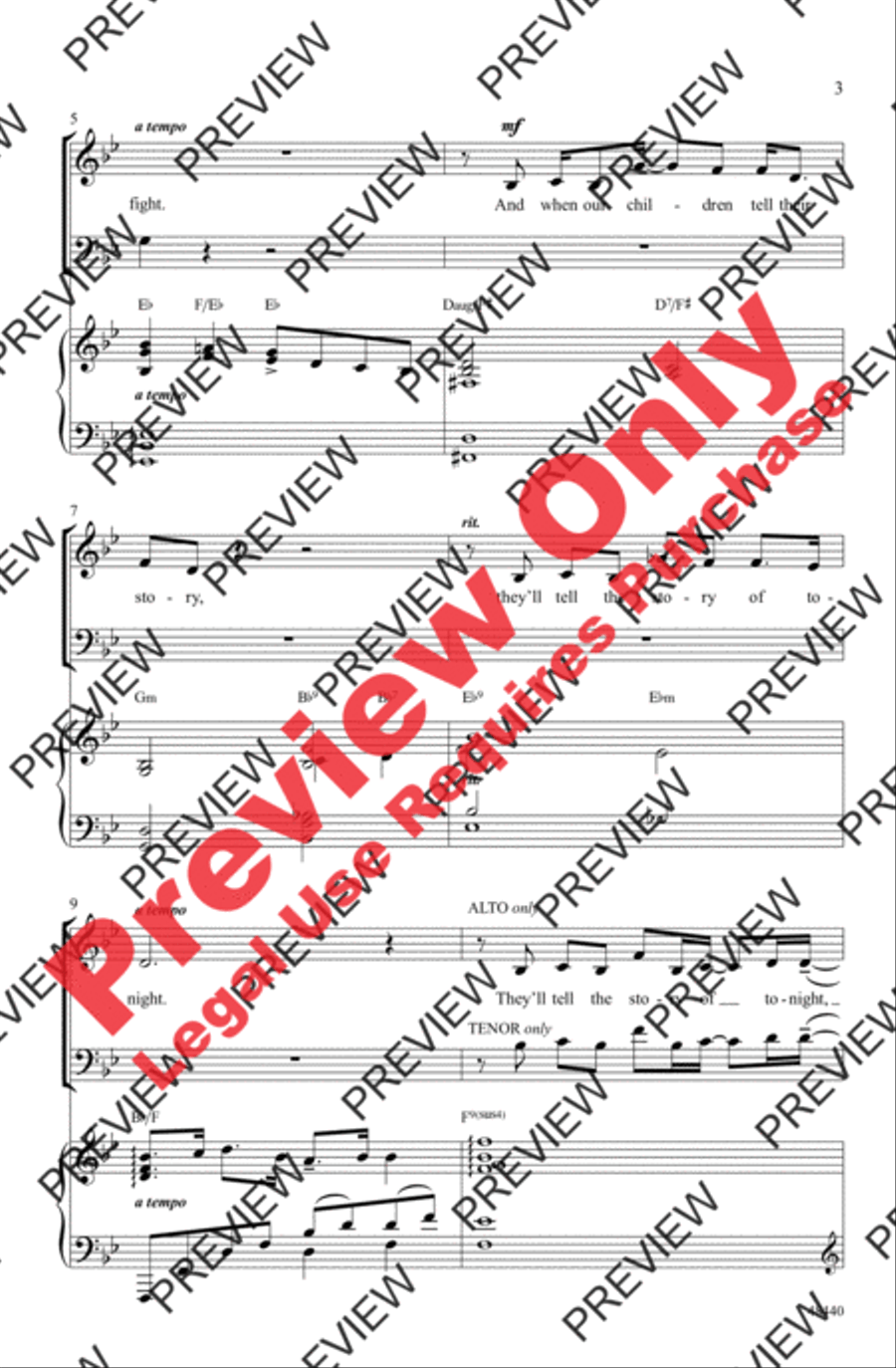 Found/Tonight 4-Part scores gallery preview page 3