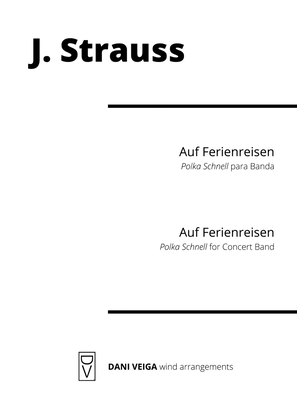 Book cover for Strauss - Auf Ferienreisen (Polka Schnell for Concert Band)