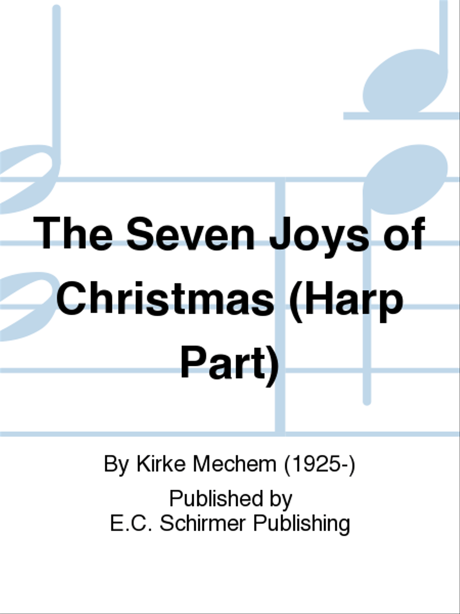 The Seven Joys of Christmas (Harp Part) Choir scores gallery preview page 1