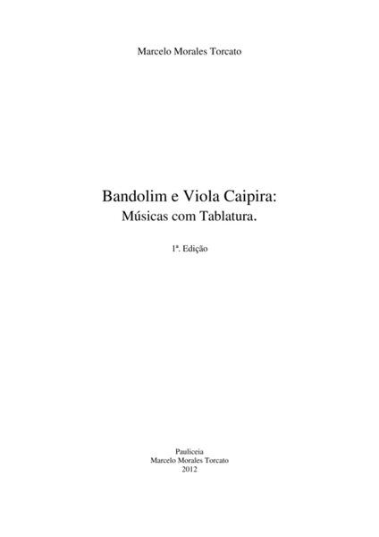 Bandolim e Viola Caipira: Músicas com Tablatura