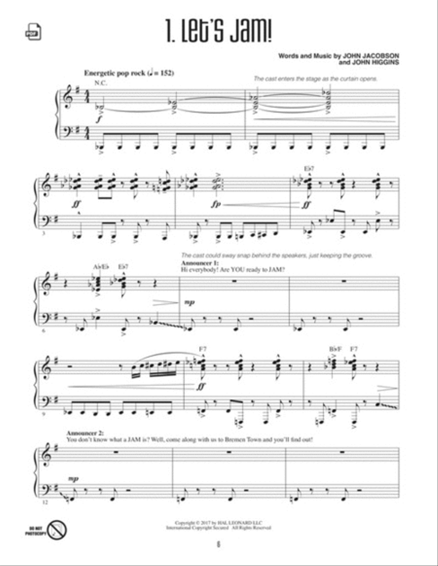 Bremen Town Jam! Choir scores gallery preview page 3
