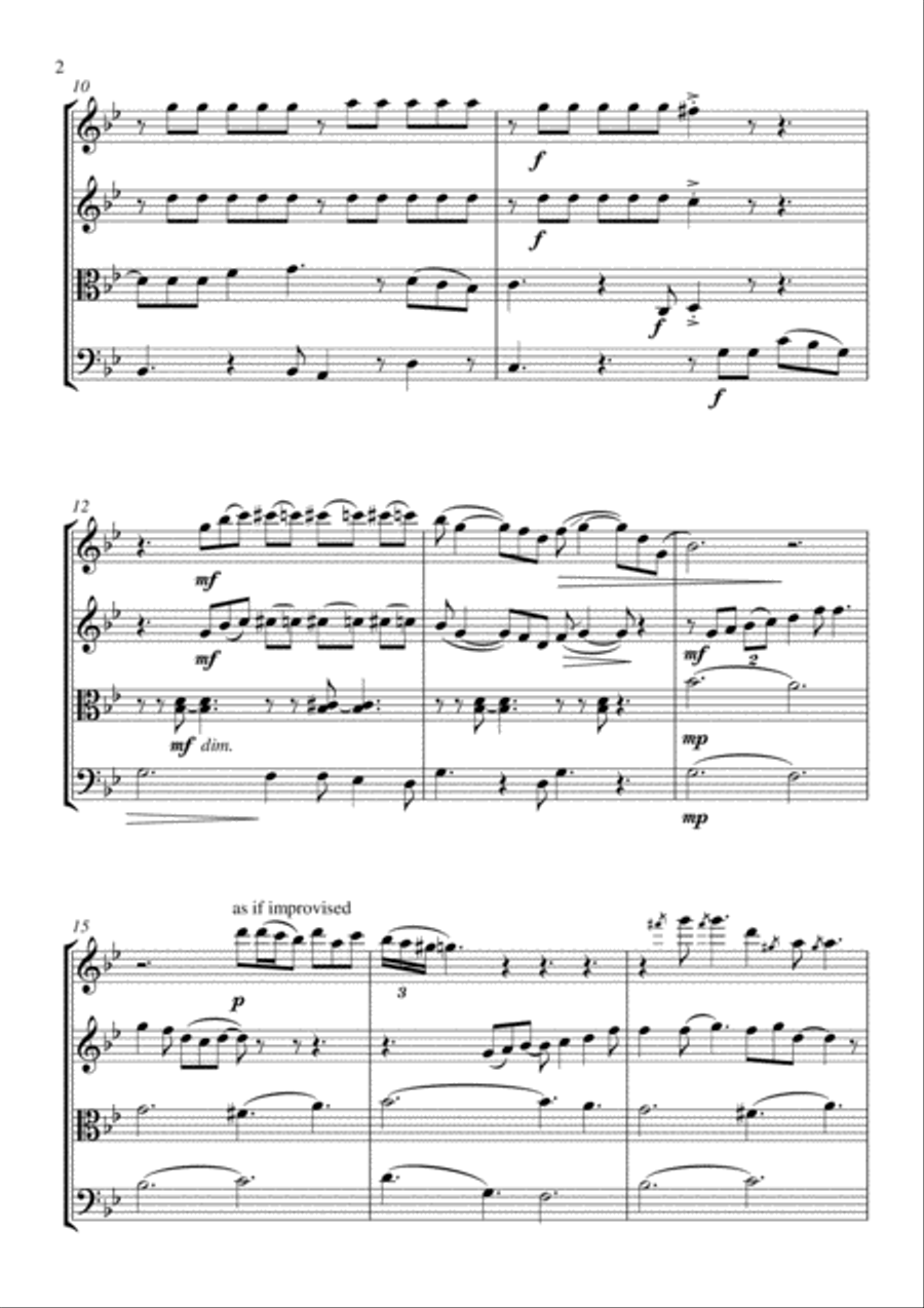 Feeling Good String Quartet scores gallery preview page 2