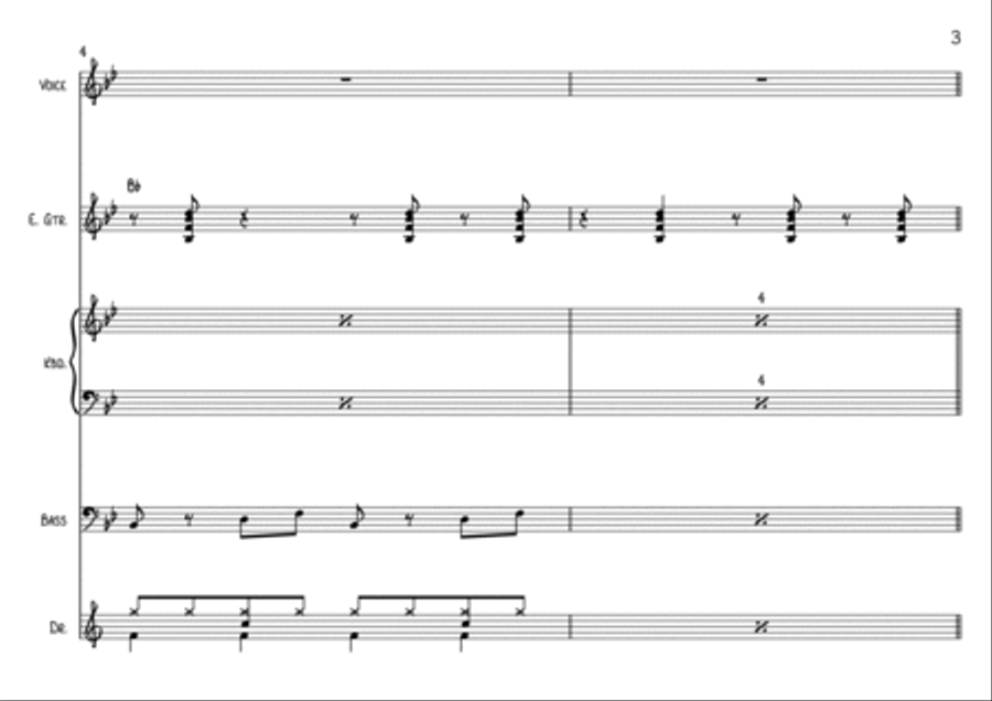 Ob-La-Di, Ob-La-Da Bass Guitar scores gallery preview page 3