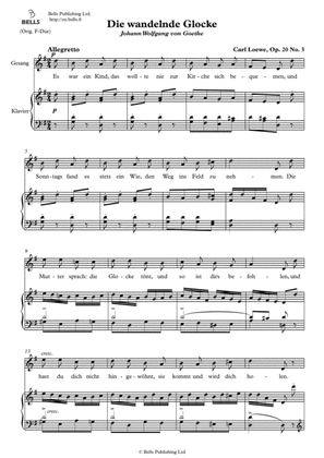 Die wandelnde Glocke, Op. 20 No. 3 (G Major)