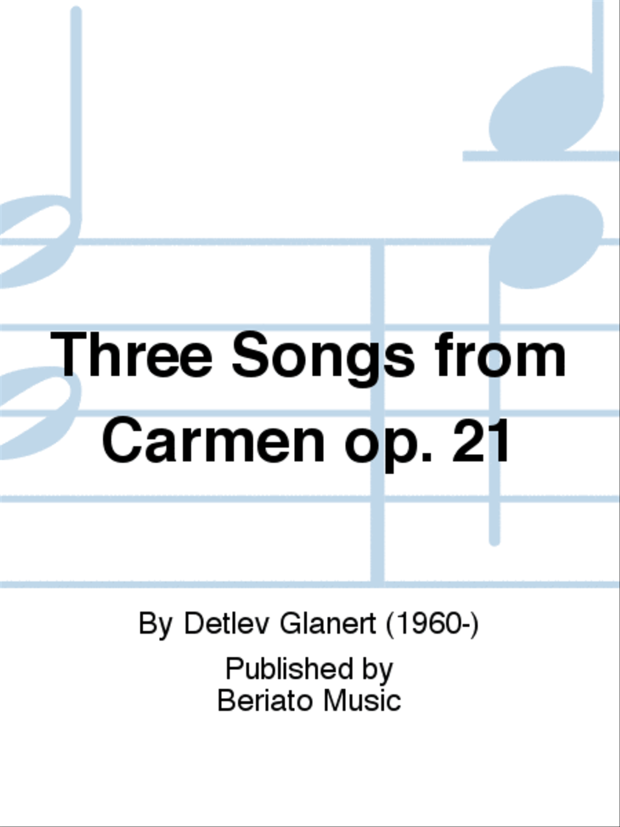 Three Songs from Carmen op. 21 Orchestra scores gallery preview page 1