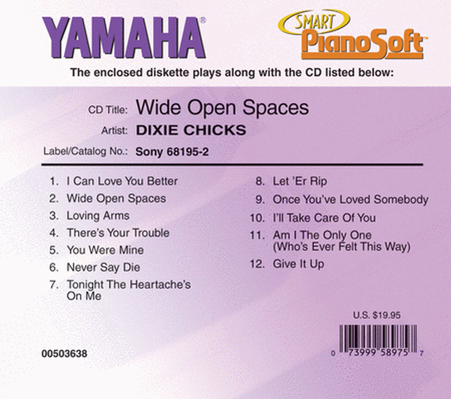 Dixie Chicks - Wide Open Spaces - Piano Software