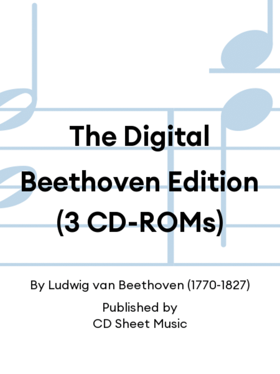 The Digital Beethoven Edition (3 CD-ROMs) Voice scores gallery preview page 1
