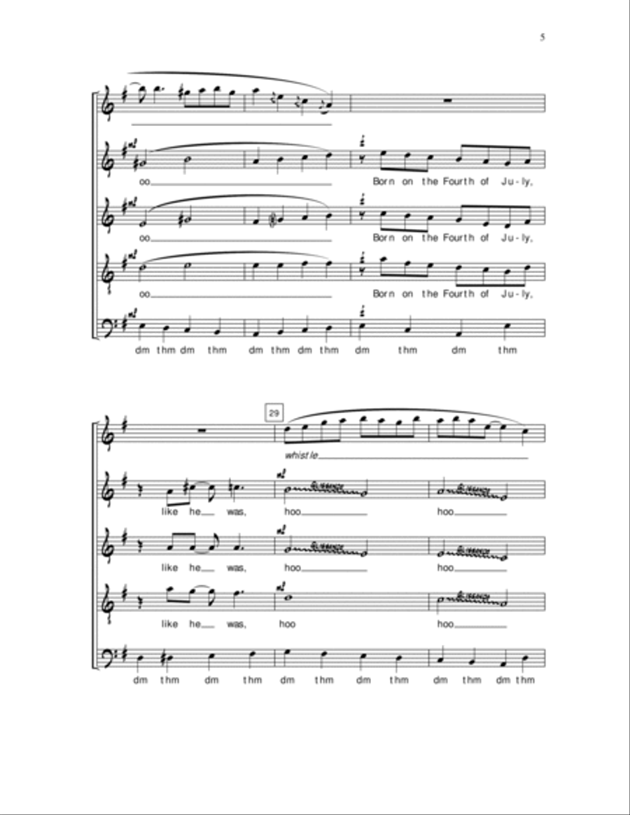 Yankee Doodle Yankee Doodle SSATB scores gallery preview page 5