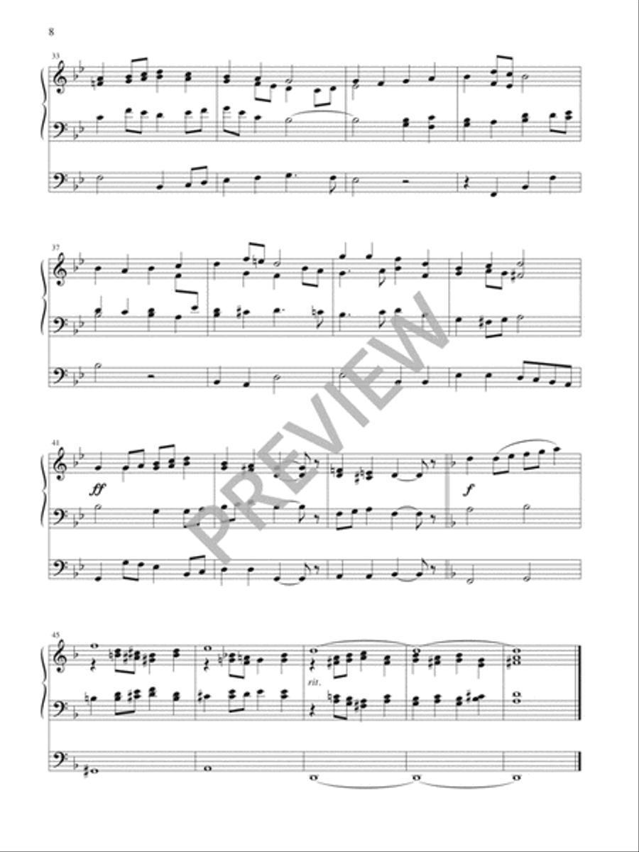 Gathered to Worship - Volume 3 Hymn Anthems scores gallery preview page 10