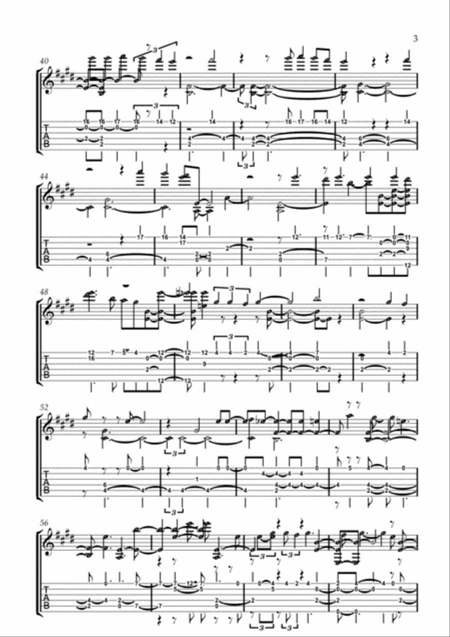Photograph Electric Guitar scores gallery preview page 3