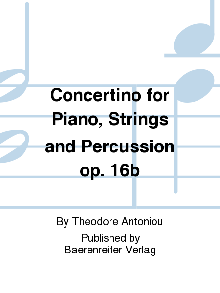Concertino fur Klavier, Streicher und Schlagzeug (1962)