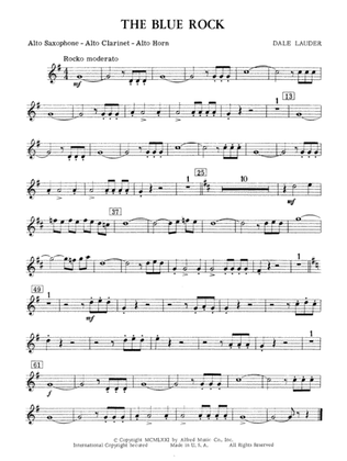 The Blue Rock (with optional Drum Set part): E-flat Alto Saxophone