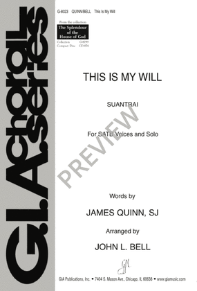 Book cover for This Is My Will
