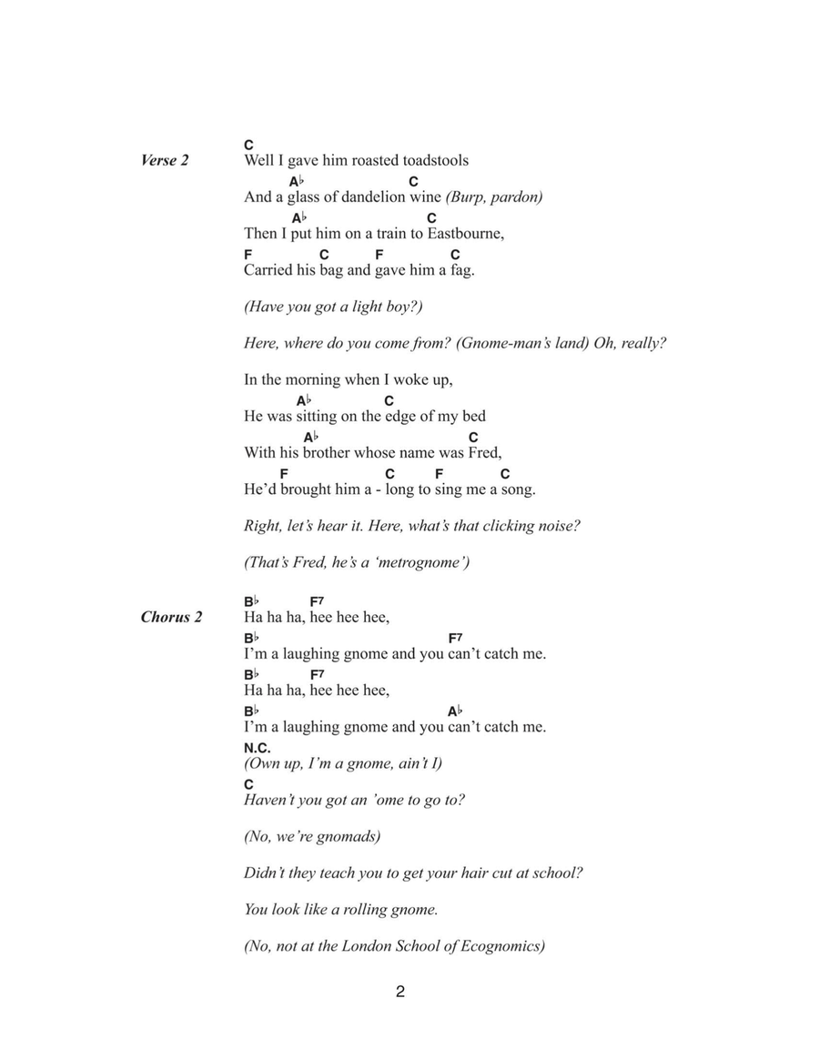 The Laughing Gnome Acoustic Guitar scores gallery preview page 2