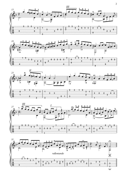 Quia respexit Bach BWV 243-3 guitar solo