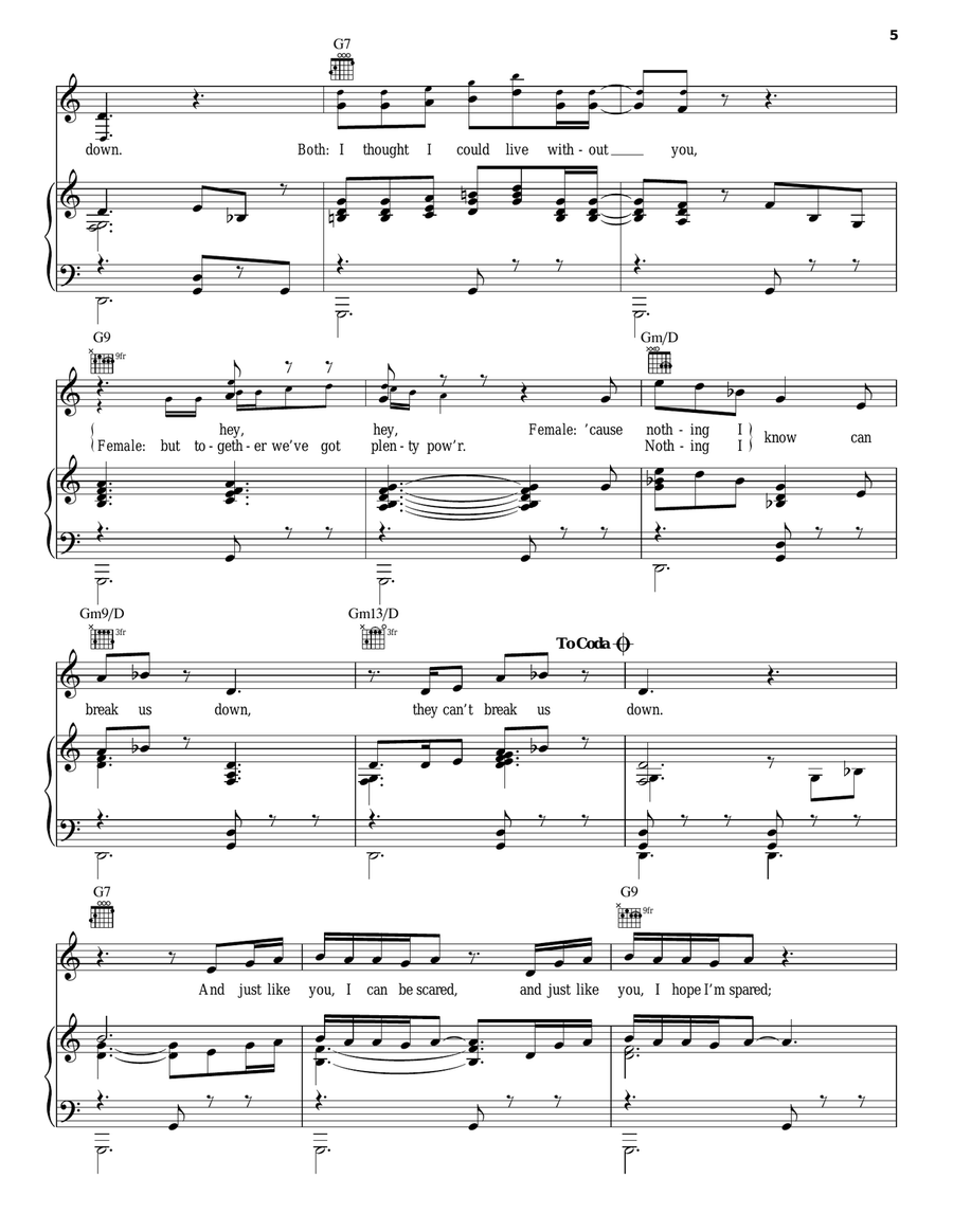 Superpower Piano, Vocal, Guitar scores gallery preview page 5
