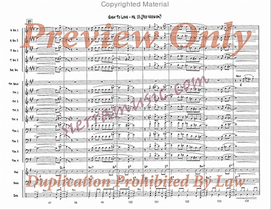 Easy To Love (Pro) Easy To Love (Pro) Big Band scores gallery preview page 14