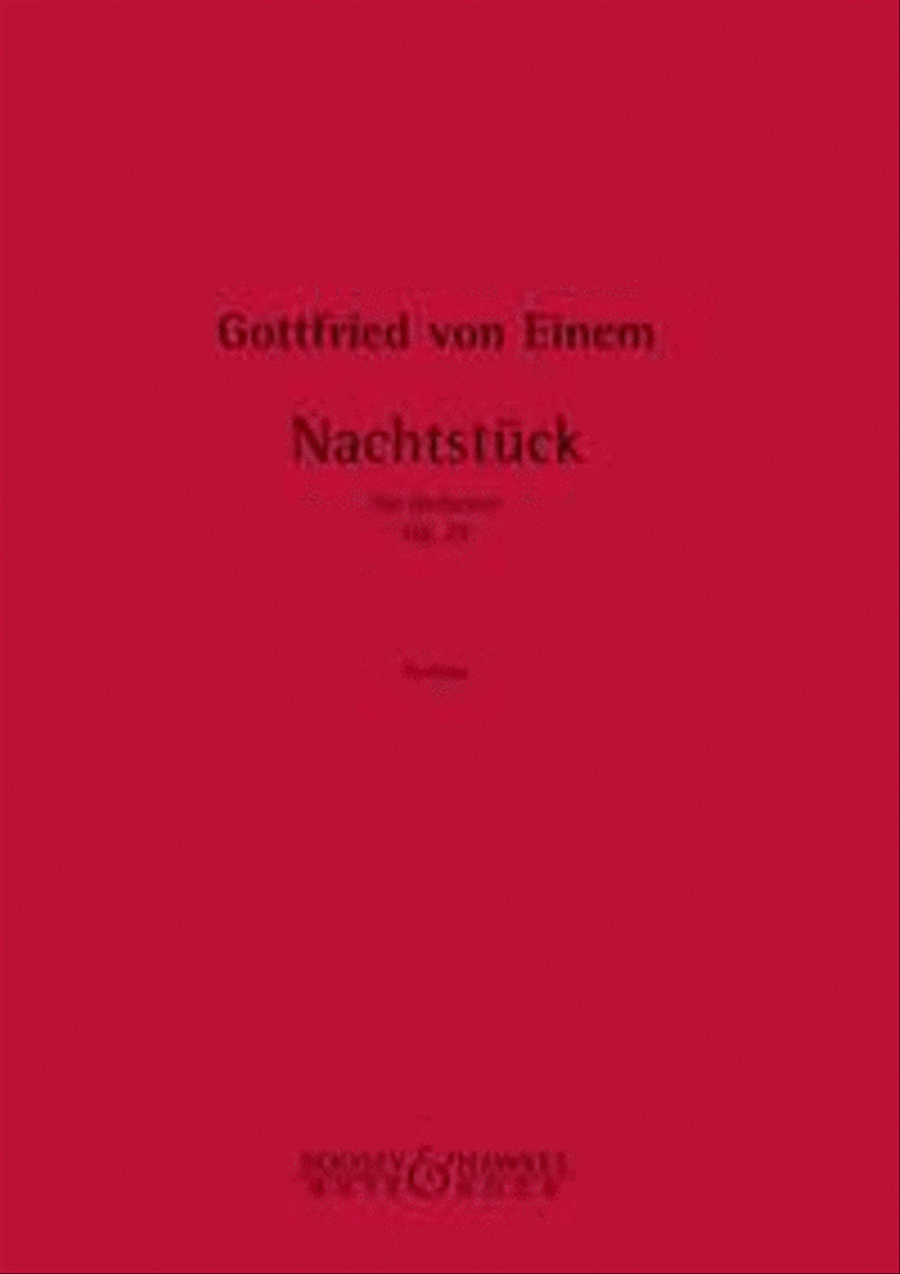 Nachtstuck op. 29 Orchestra scores gallery preview page 1