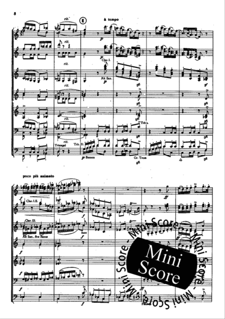 Piet Hein Rhapsodie Concert Band scores gallery preview page 10